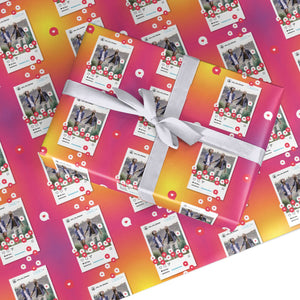 Personalised Social Media Photo Wrapping Paper