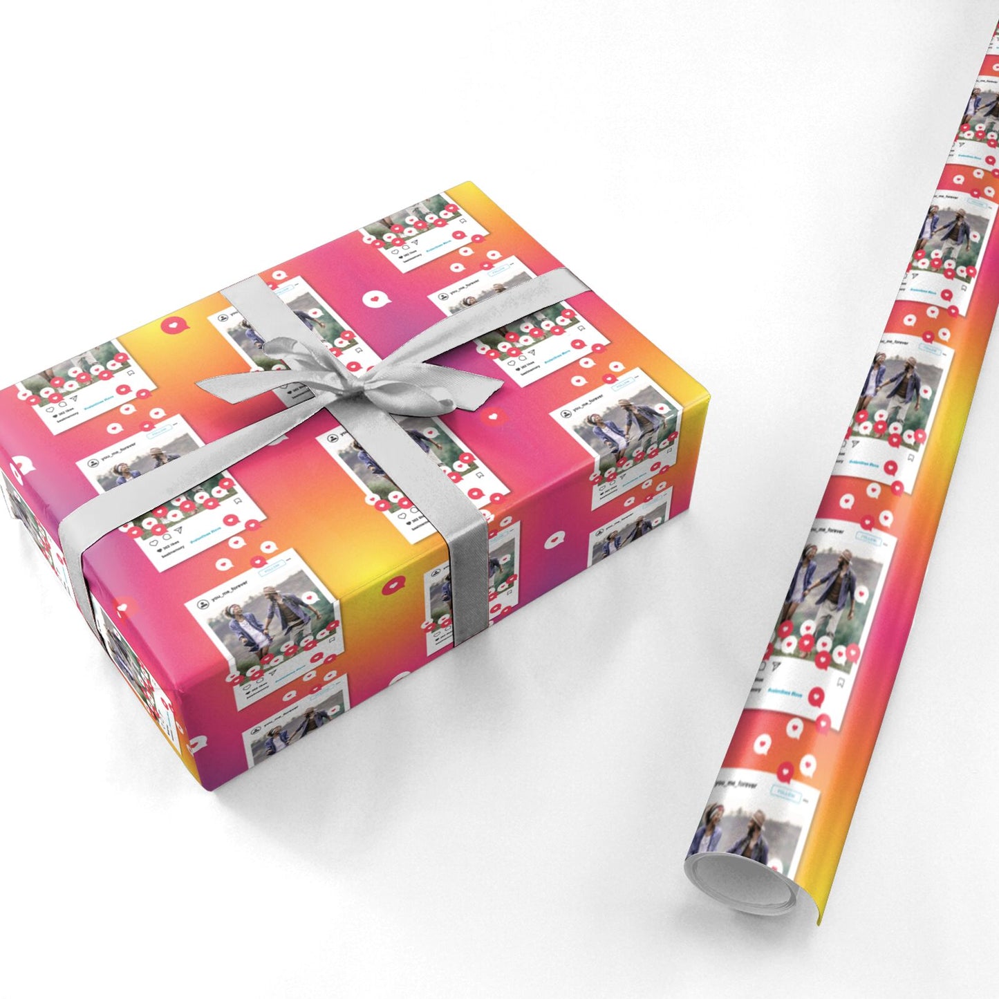 Personalised Social Media Photo Personalised Wrapping Paper