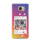Personalised Social Media Photo Samsung Galaxy A5 2016 Case on gold phone