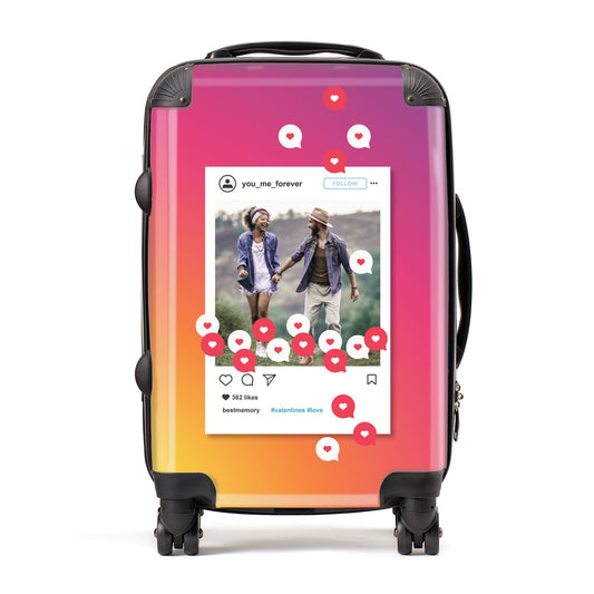 Personalised Social Media Photo Suitcase