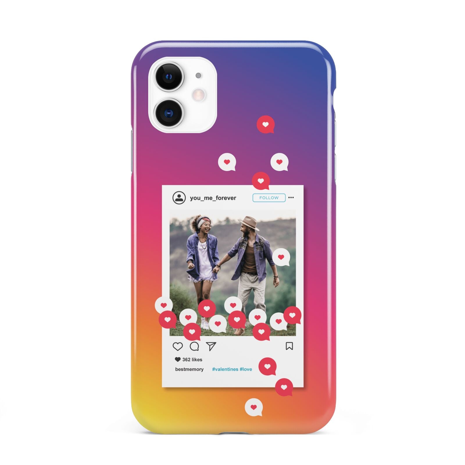 Personalised Social Media Photo iPhone 11 3D Tough Case