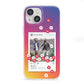 Personalised Social Media Photo iPhone 13 Mini Clear Bumper Case
