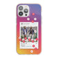 Personalised Social Media Photo iPhone 13 Pro Max TPU Impact Case with Pink Edges
