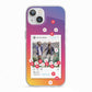 Personalised Social Media Photo iPhone 13 TPU Impact Case with White Edges
