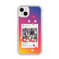 Personalised Social Media Photo iPhone 14 Plus Clear Tough Case Starlight