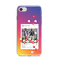 Personalised Social Media Photo iPhone 8 Bumper Case on Silver iPhone