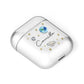 Personalised Solar System AirPods Case Laid Flat