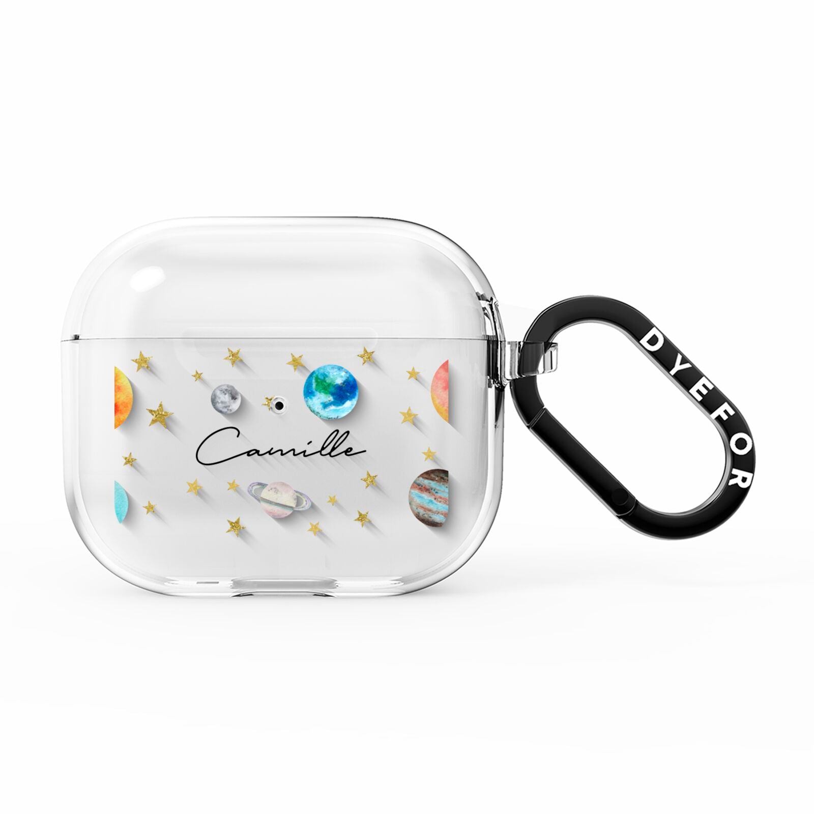 Personalised Solar System AirPods Clear Case 3rd Gen
