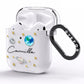 Personalised Solar System AirPods Clear Case Side Image