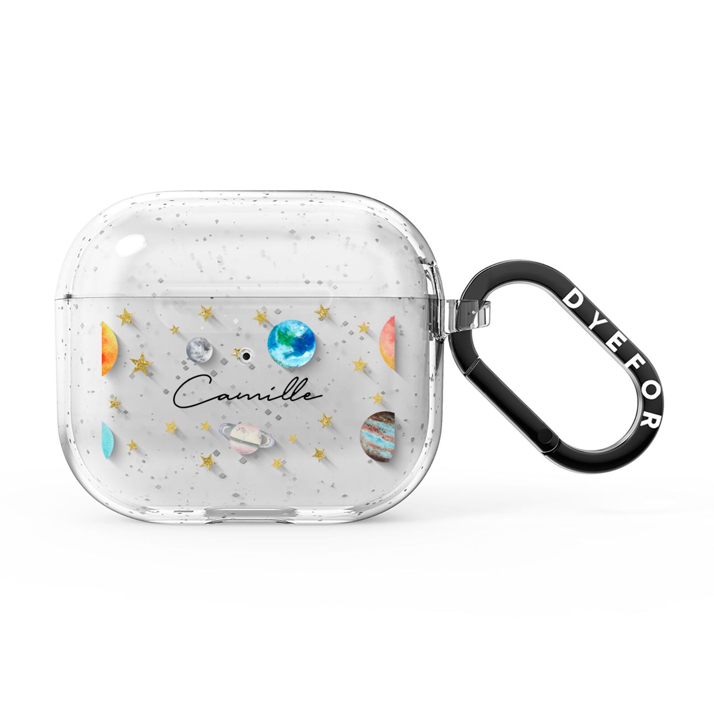 Personalised Solar System AirPods Glitter Case 3rd Gen