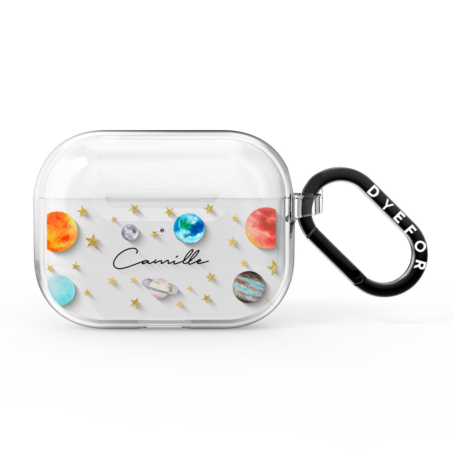 Personalised Solar System AirPods Pro Clear Case