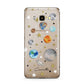 Personalised Solar System Samsung Galaxy J7 2016 Case on gold phone