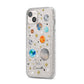 Personalised Solar System iPhone 14 Plus Glitter Tough Case Starlight Angled Image