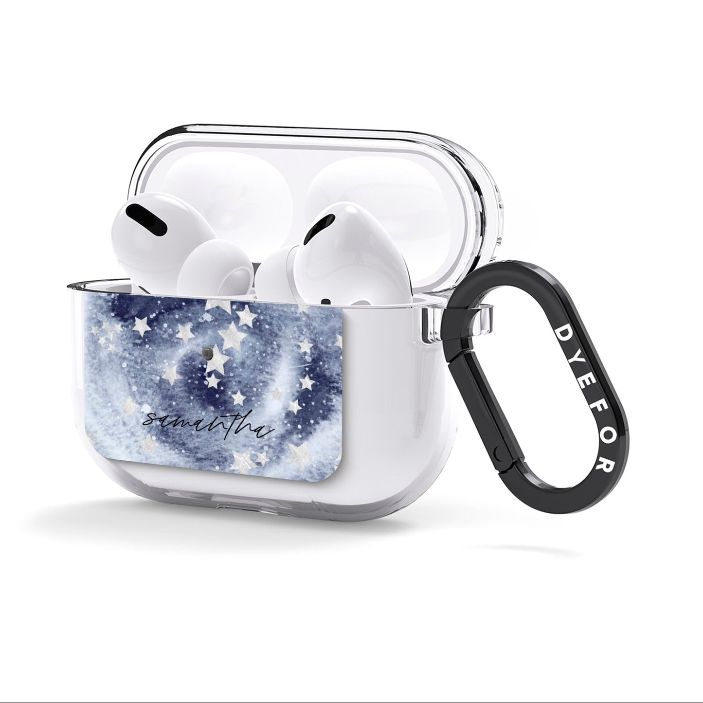 Personalised Space AirPods Clear Case 3rd Gen Side Image
