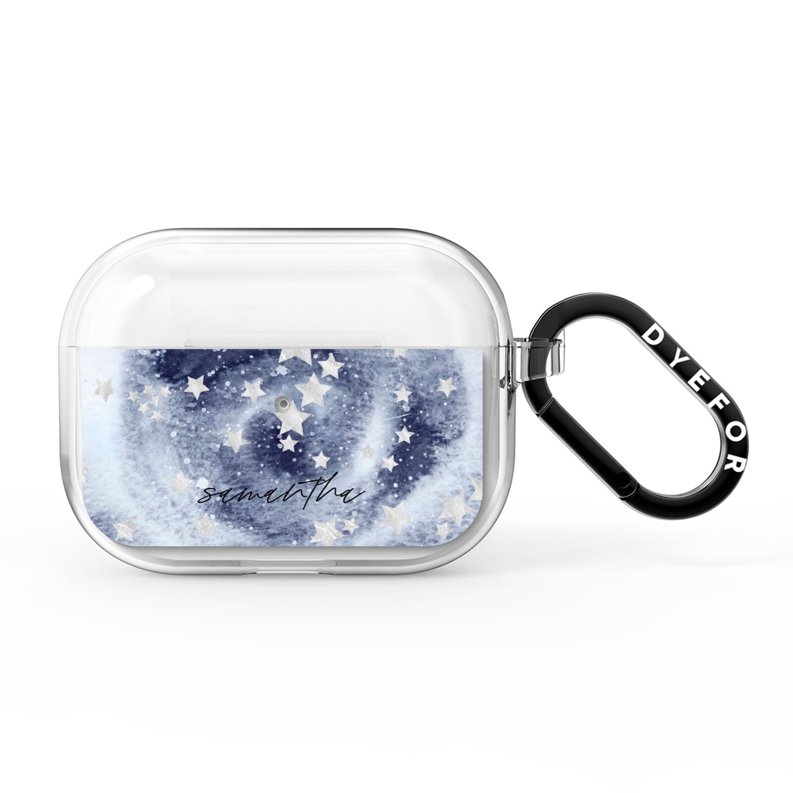 Personalised Space AirPods Pro Clear Case