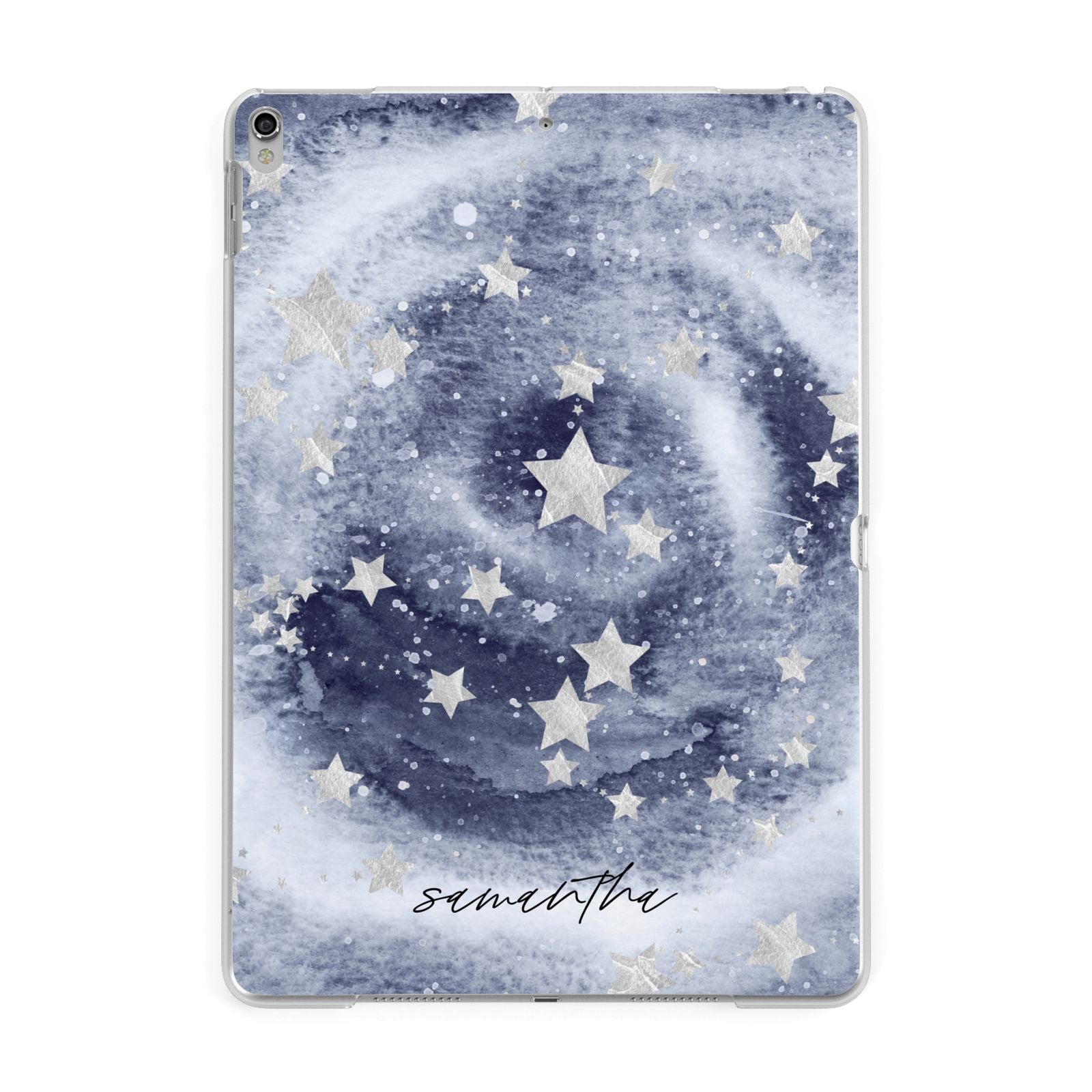 Personalised Space Apple iPad Silver Case