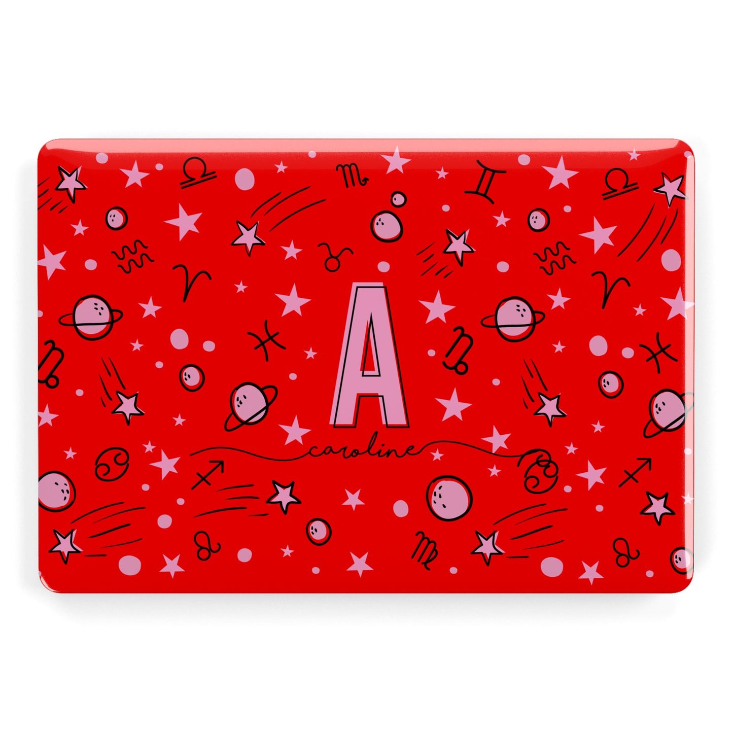 Personalised Space Initial Name Apple MacBook Case