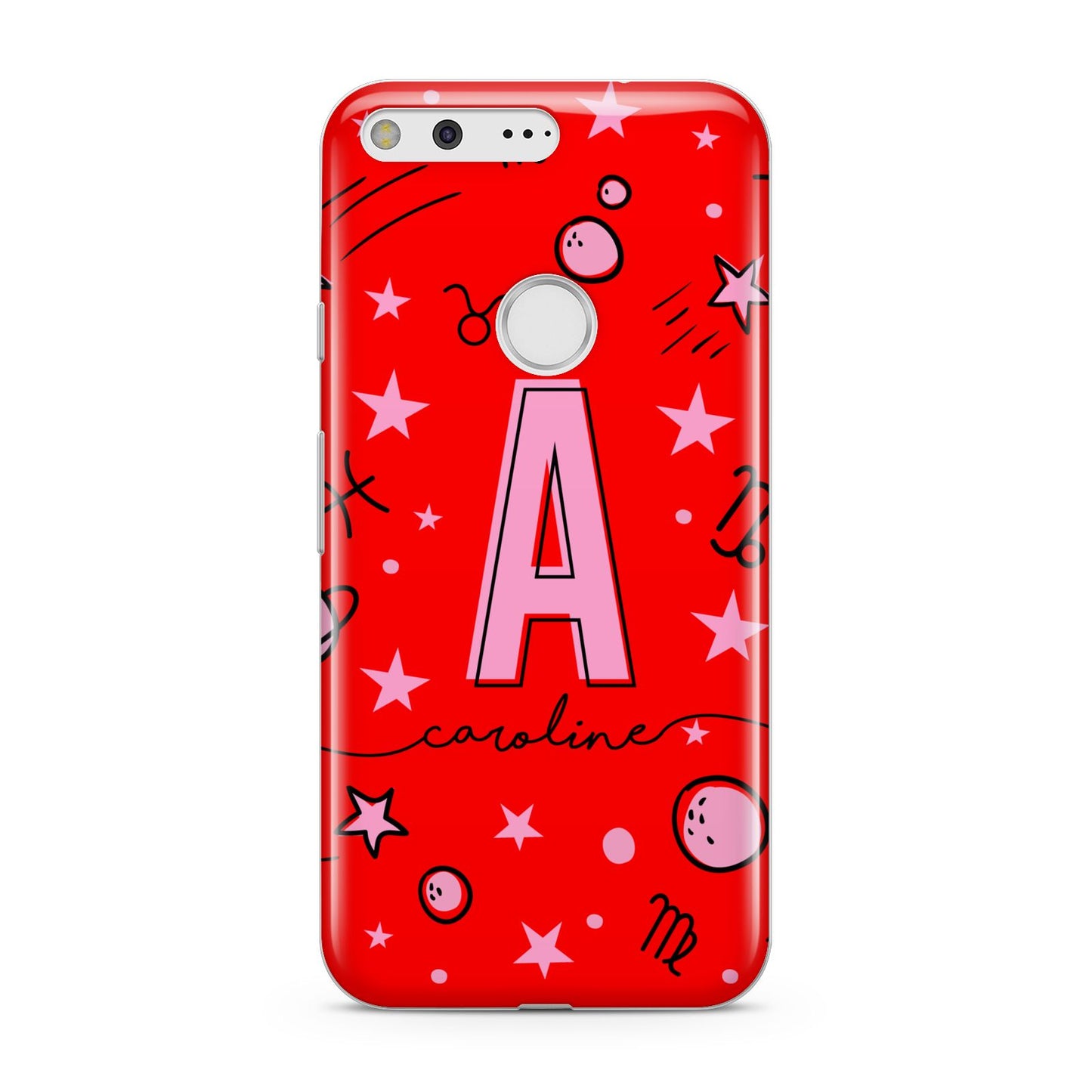 Personalised Space Initial Name Google Pixel Case
