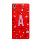 Personalised Space Initial Name Sony Xperia Case