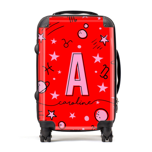 Personalised Space Initial Name Suitcase
