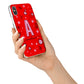 Personalised Space Initial Name iPhone X Bumper Case on Silver iPhone Alternative Image 2