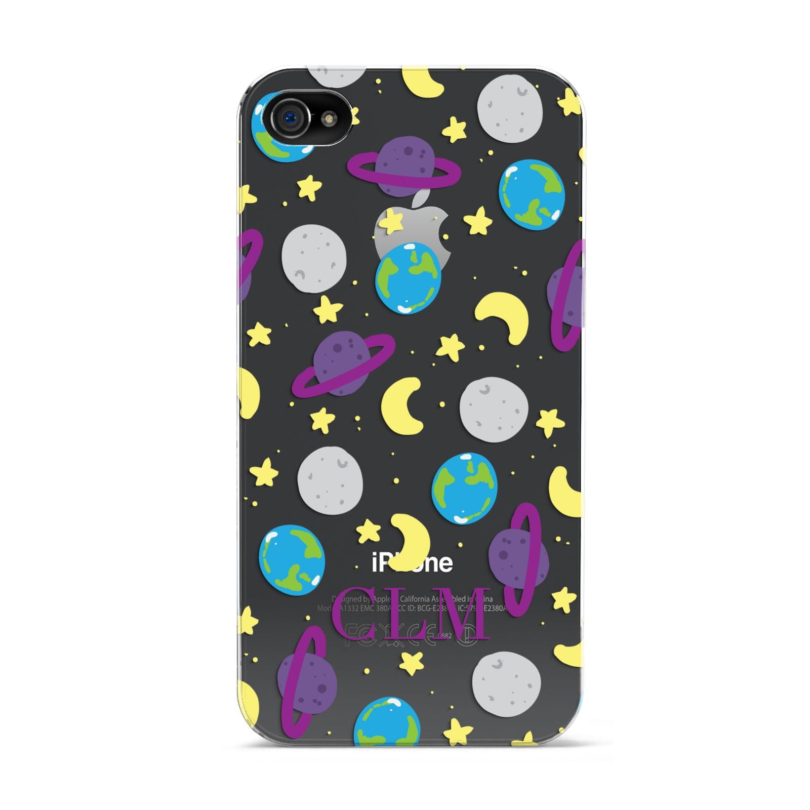 Personalised Space Initials Apple iPhone 4s Case