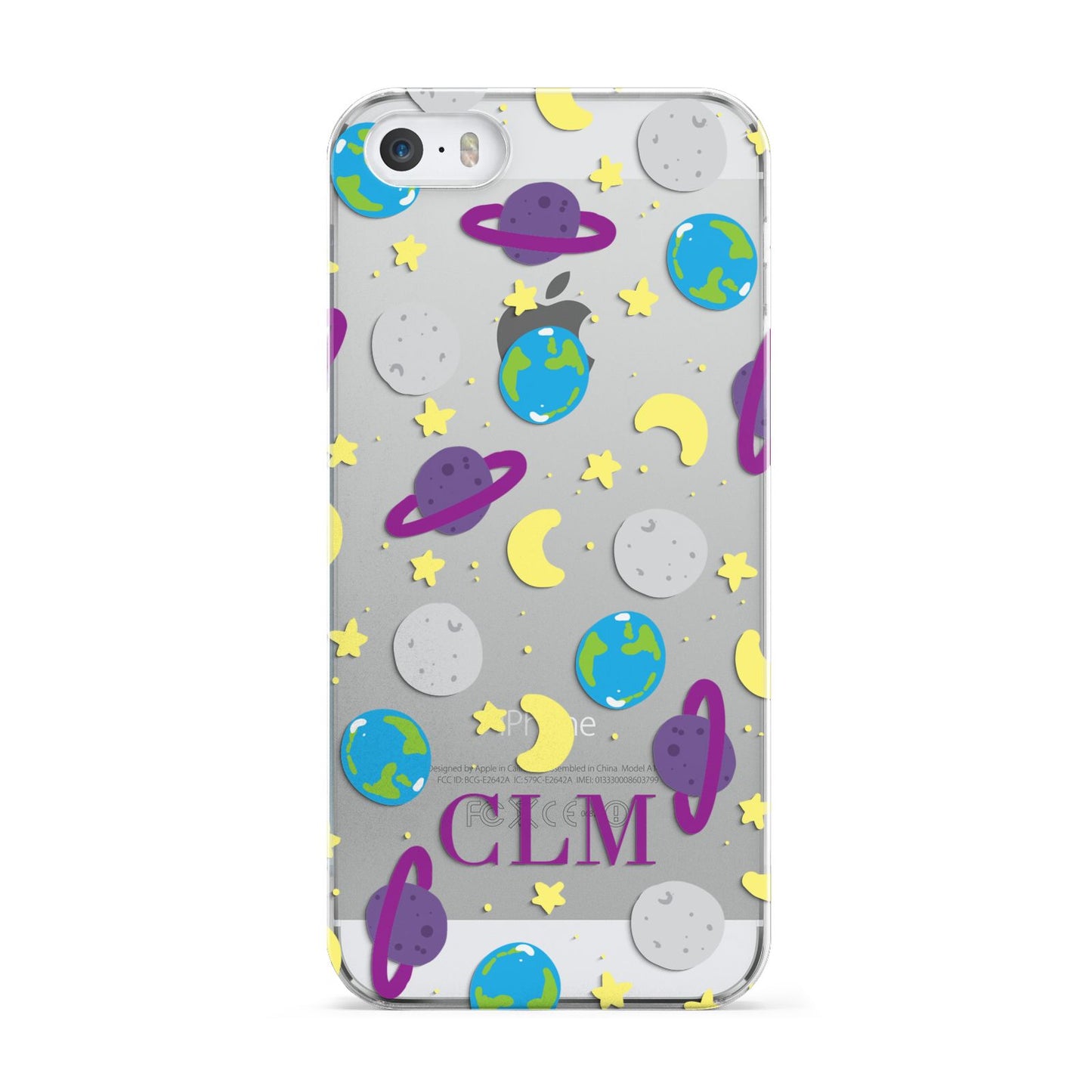 Personalised Space Initials Apple iPhone 5 Case