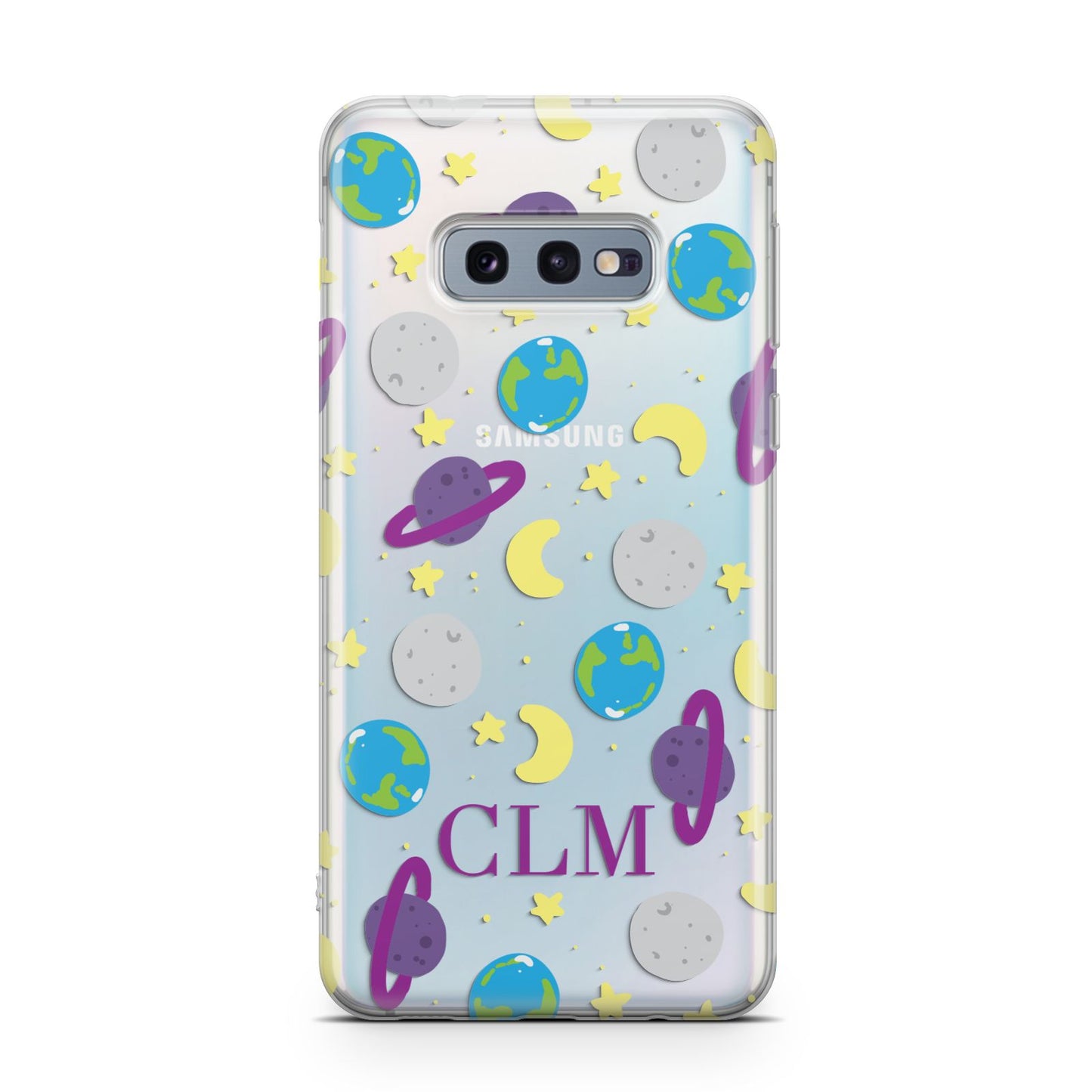 Personalised Space Initials Samsung Galaxy S10E Case