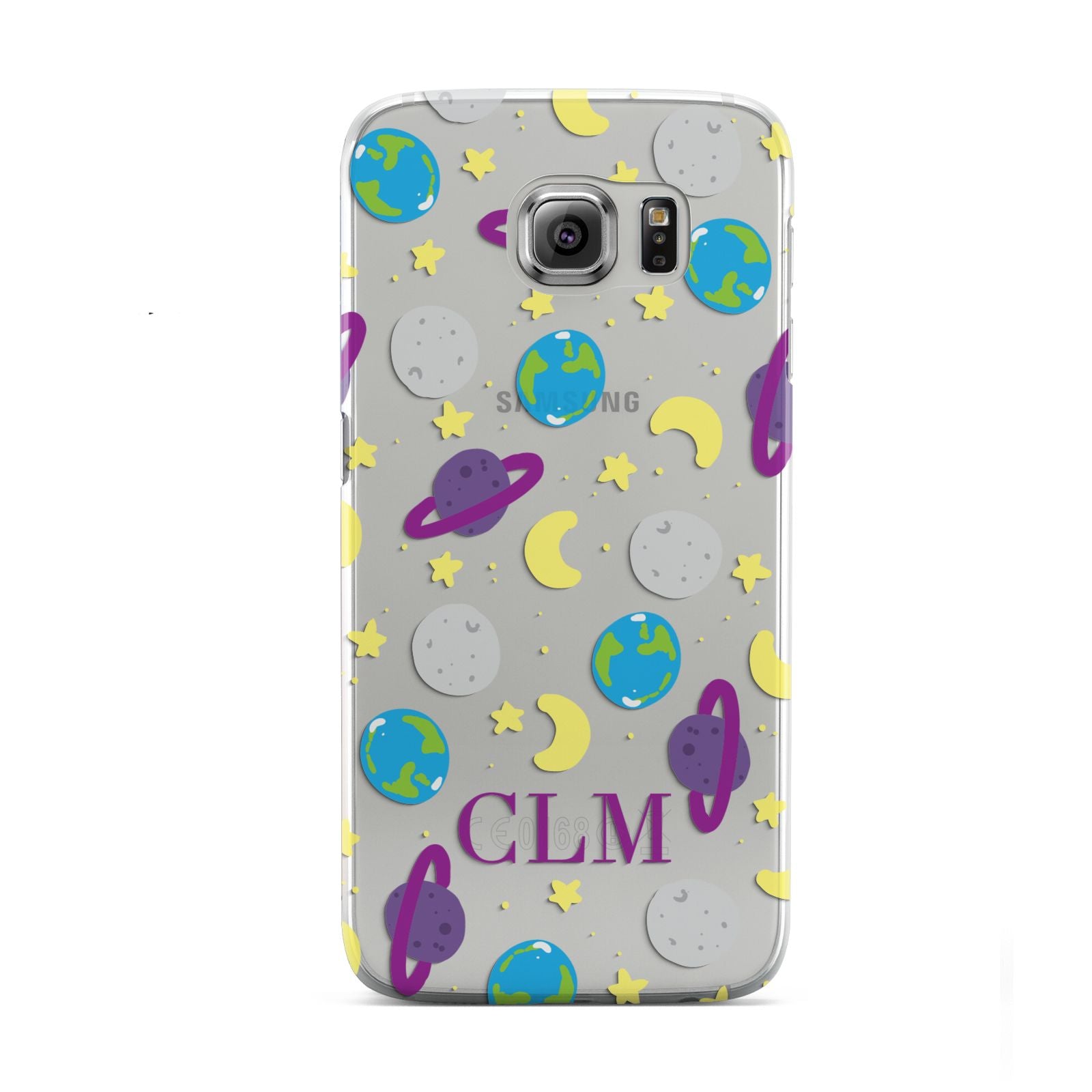 Personalised Space Initials Samsung Galaxy S6 Case