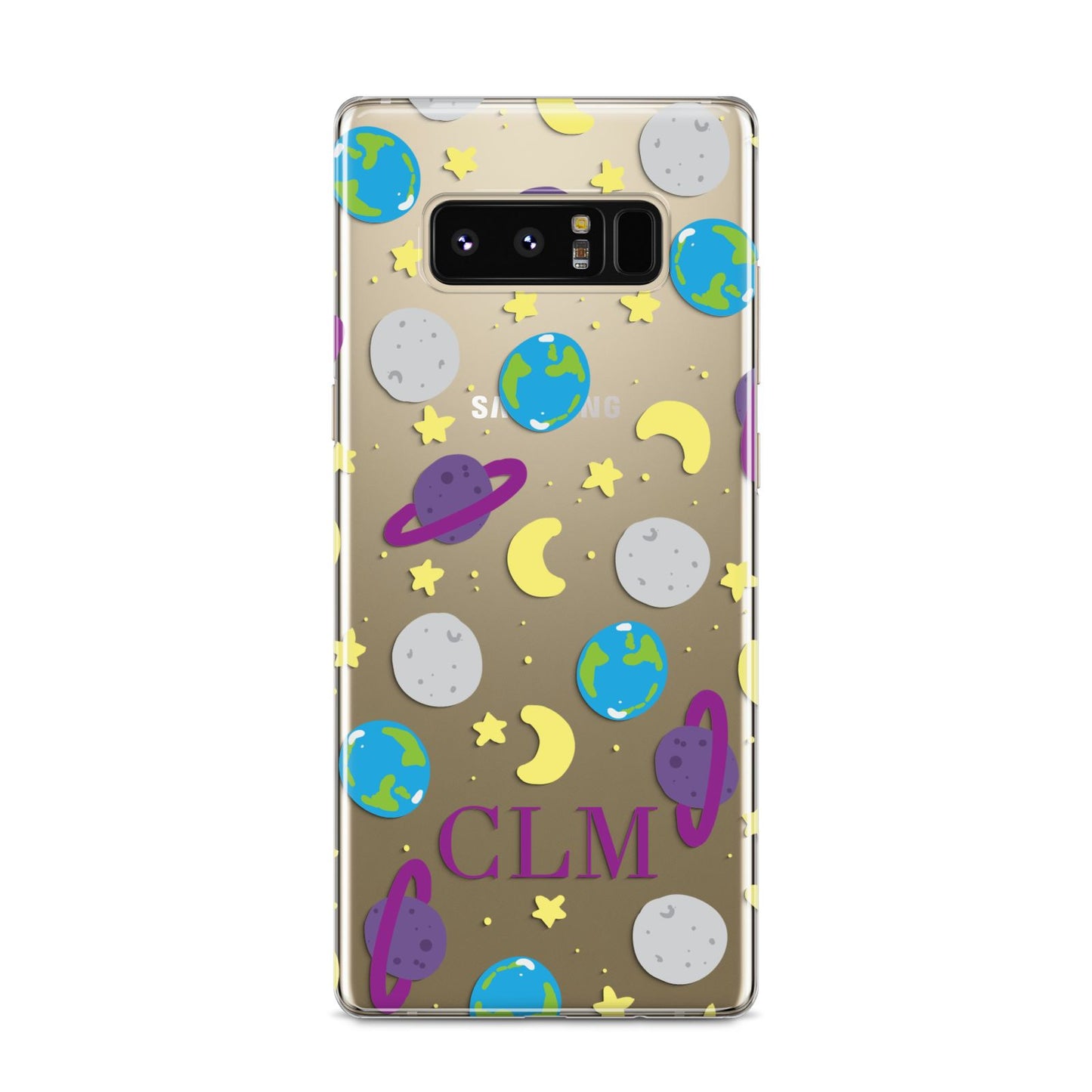 Personalised Space Initials Samsung Galaxy S8 Case