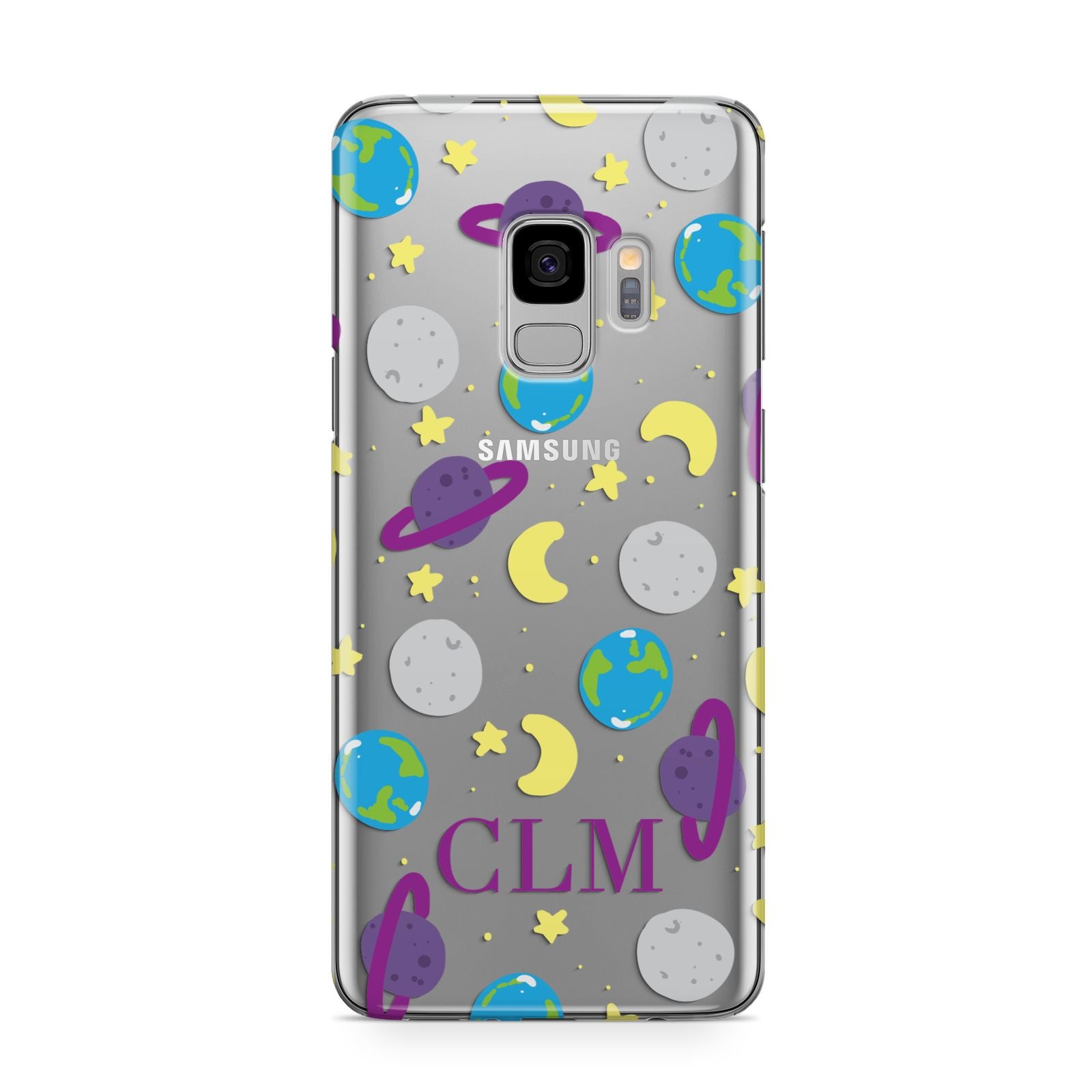 Personalised Space Initials Samsung Galaxy S9 Case