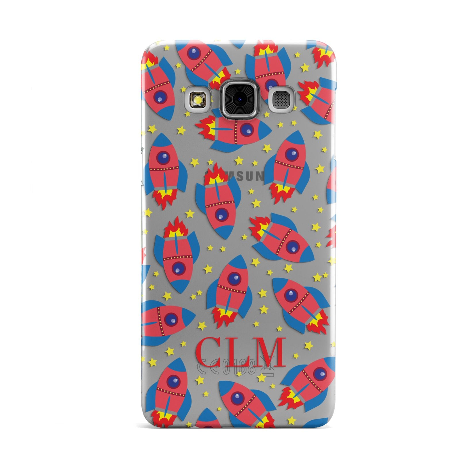 Personalised Space Rocket Initials Samsung Galaxy A3 Case