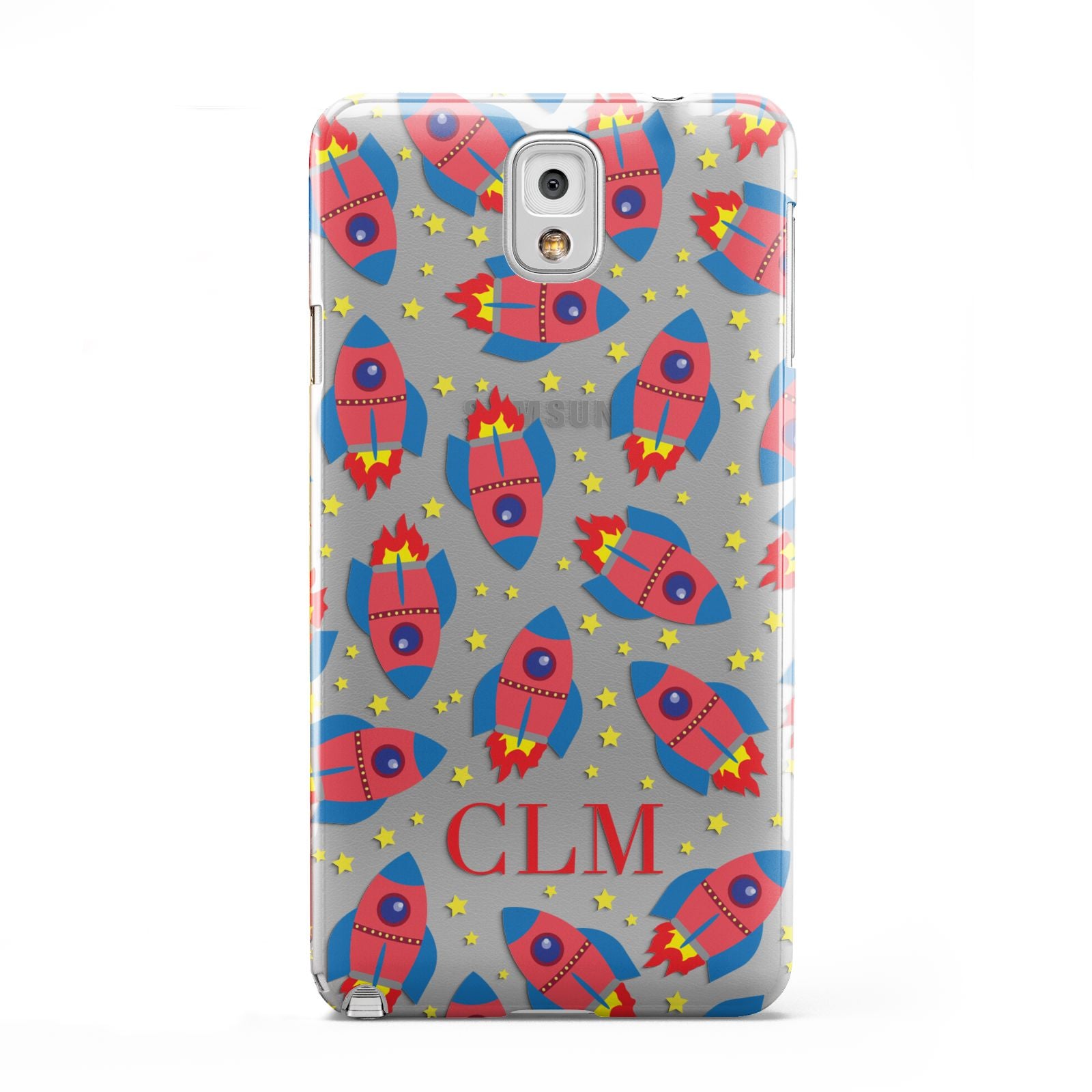 Personalised Space Rocket Initials Samsung Galaxy Note 3 Case