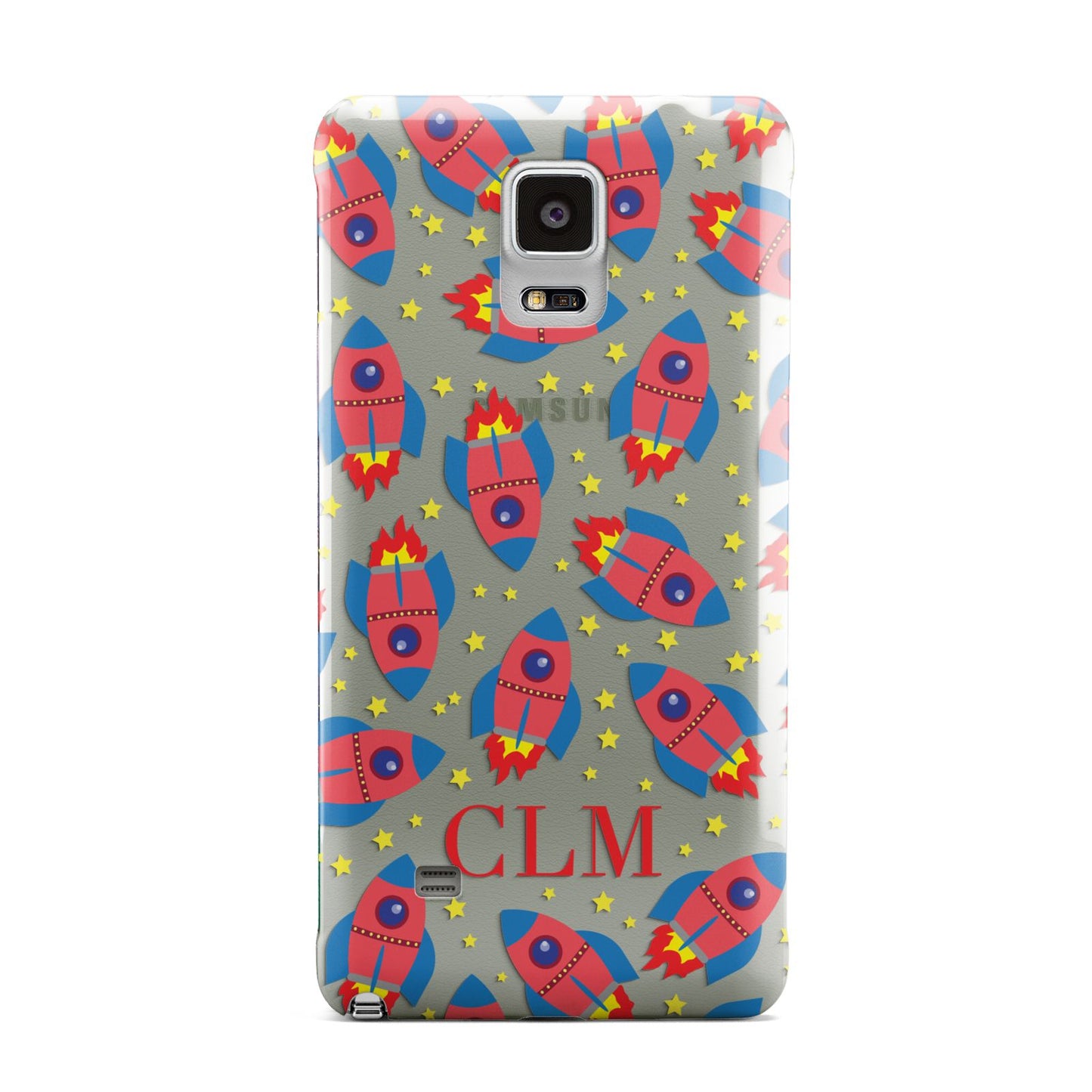 Personalised Space Rocket Initials Samsung Galaxy Note 4 Case