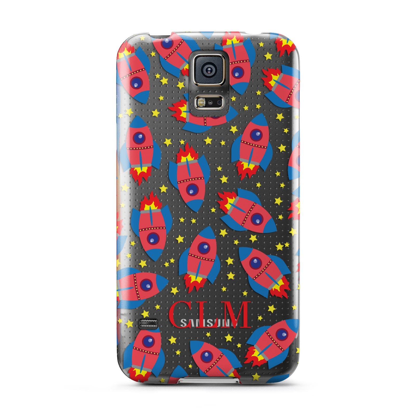 Personalised Space Rocket Initials Samsung Galaxy S5 Case