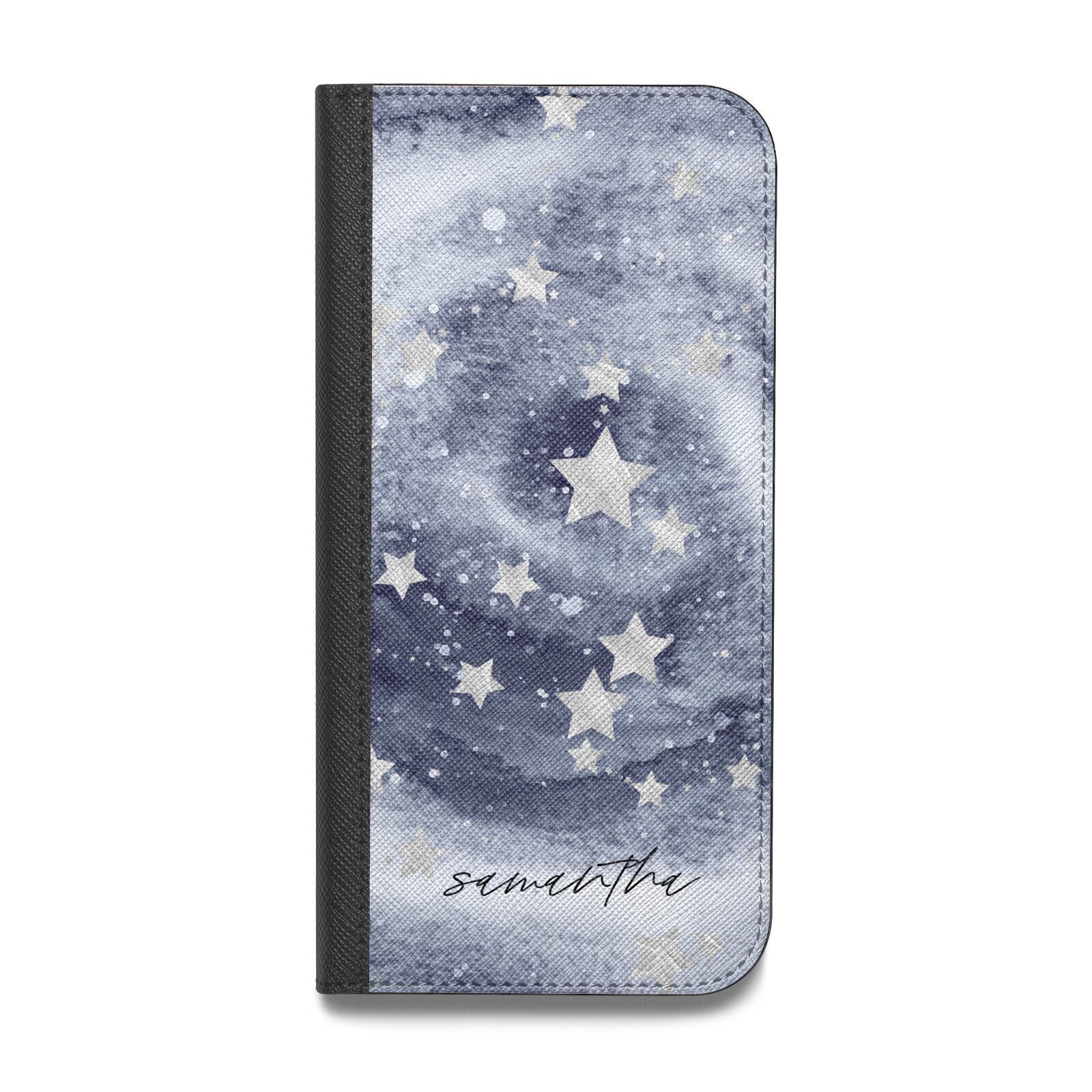 Personalised Space Vegan Leather Flip Samsung Case
