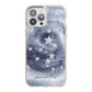 Personalised Space iPhone 13 Pro Max TPU Impact Case with Pink Edges
