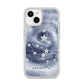 Personalised Space iPhone 14 Clear Tough Case Starlight