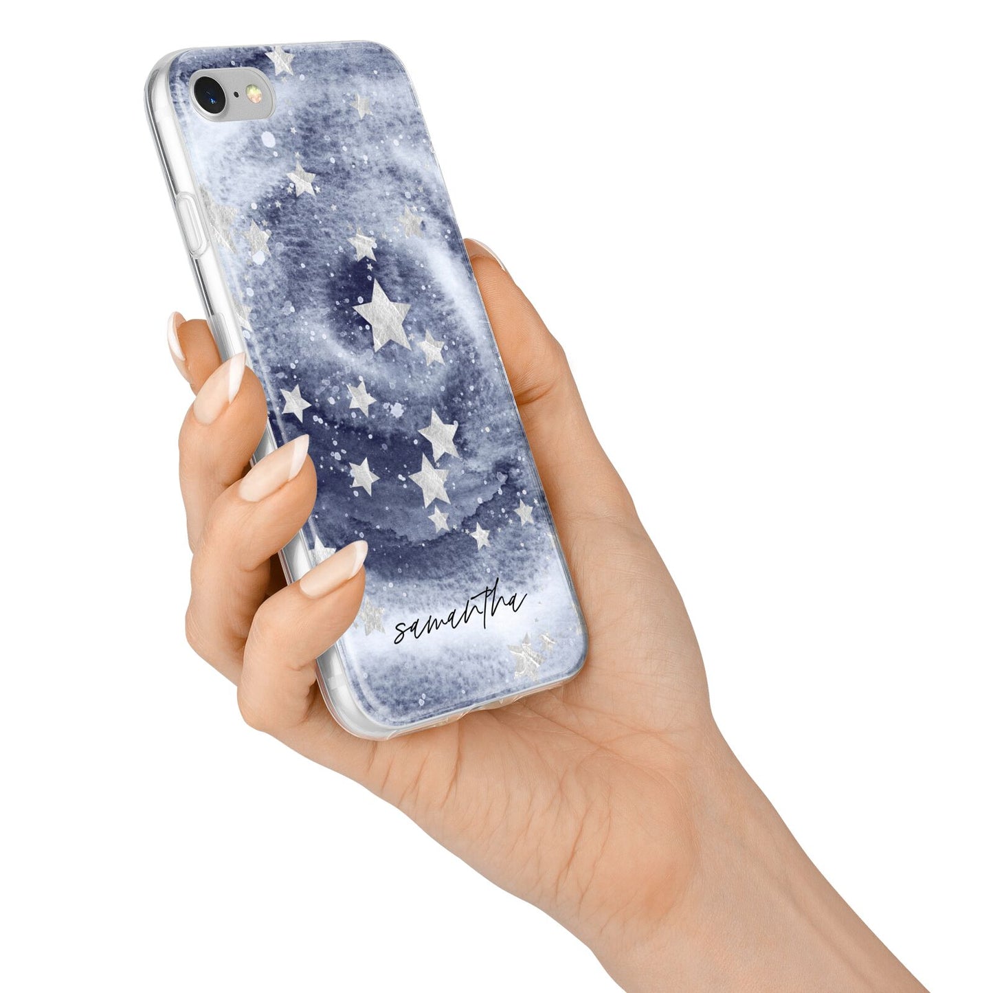 Personalised Space iPhone 7 Bumper Case on Silver iPhone Alternative Image