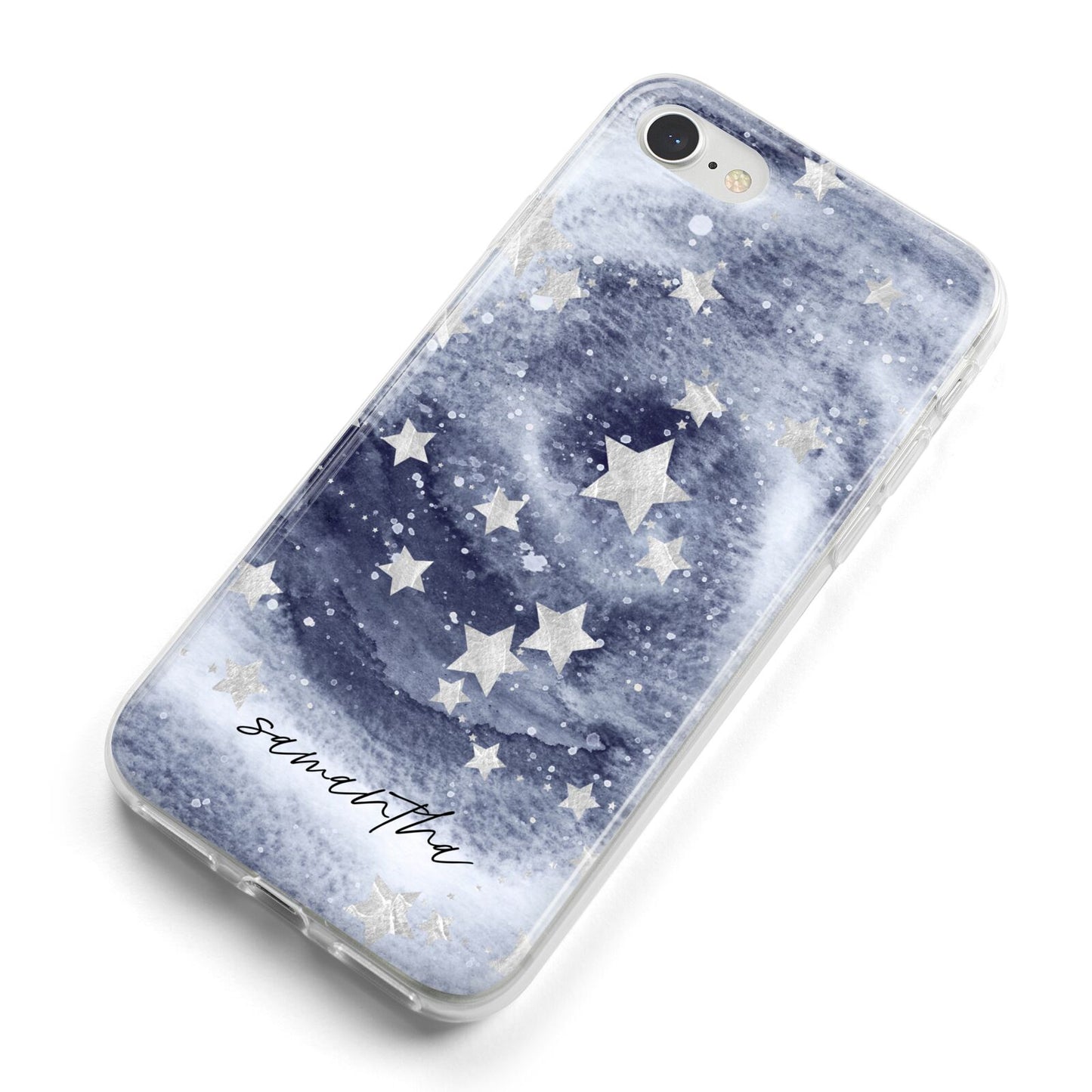 Personalised Space iPhone 8 Bumper Case on Silver iPhone Alternative Image