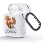 Personalised Squirrel AirPods Glitter Case Side Image