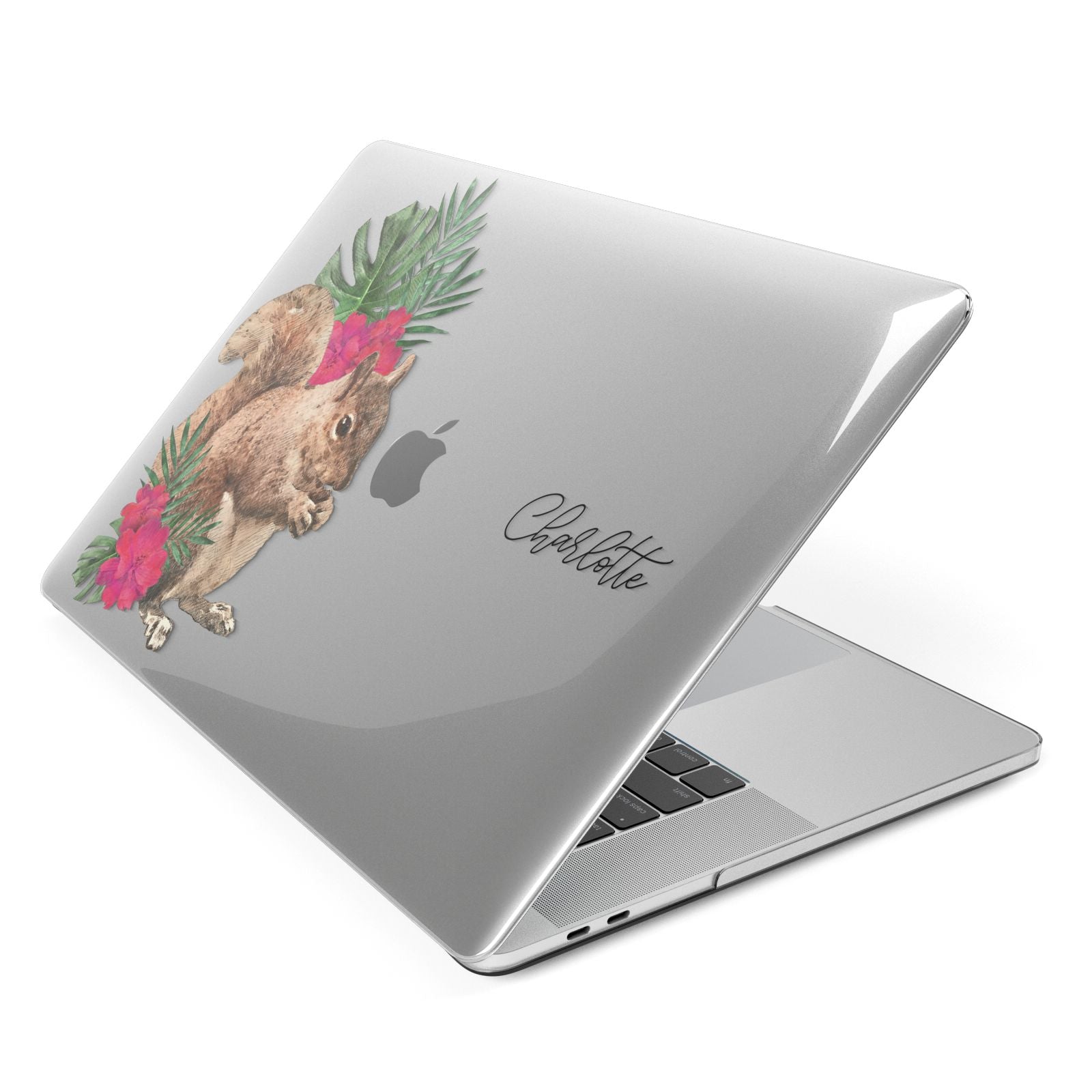 Personalised Squirrel Apple MacBook Case Side View