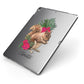 Personalised Squirrel Apple iPad Case on Grey iPad Side View