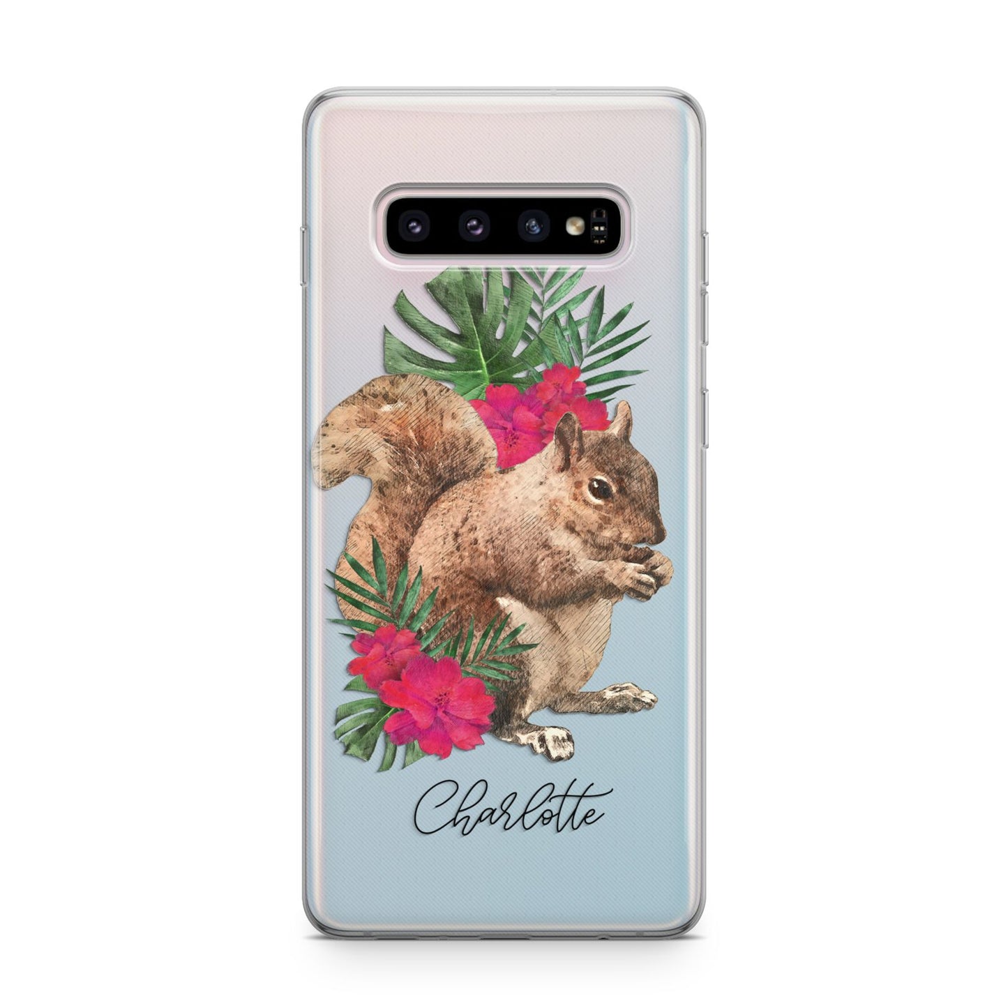 Personalised Squirrel Samsung Galaxy S10 Plus Case