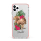 Personalised Squirrel iPhone 11 Pro Max Impact Pink Edge Case
