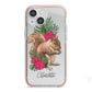 Personalised Squirrel iPhone 13 Mini TPU Impact Case with Pink Edges