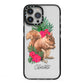 Personalised Squirrel iPhone 13 Pro Max Black Impact Case on Silver phone