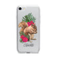 Personalised Squirrel iPhone 7 Bumper Case on Silver iPhone
