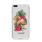 Personalised Squirrel iPhone 8 Plus Bumper Case on Silver iPhone