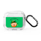 Personalised St Patricks Day Leprechaun AirPods Glitter Case 3rd Gen